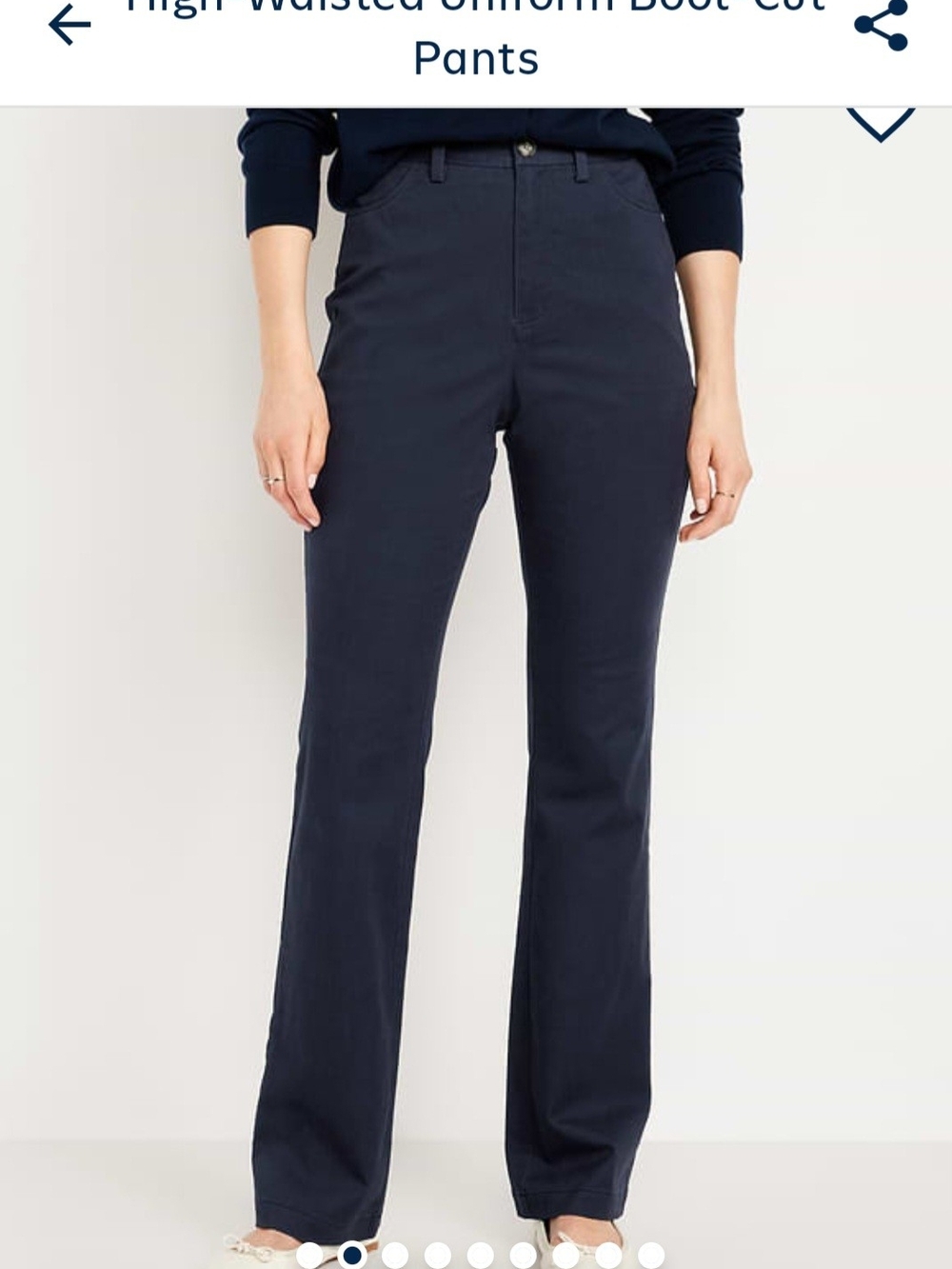 Old Navy Black High-Rise Boot Cut Pants